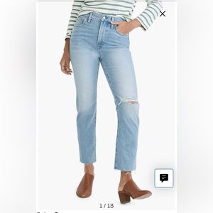 Madewell the curvy perfect vintage jeans size 30